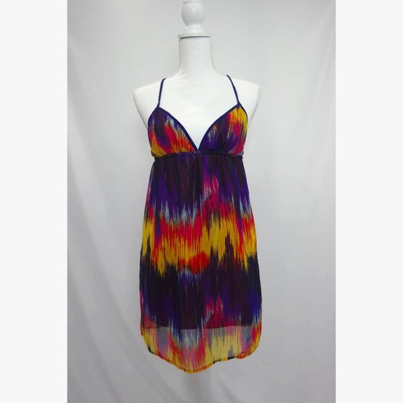 Kira Dresses & Skirts - Kira Unique colorful Mini Dress. SEXY V-neck, BACKLESS w/ Convertible Straps